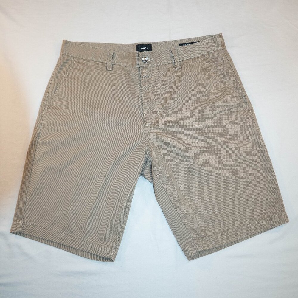 RVCA WEEKEND CHINO SHORTS TAN MEN'S 33